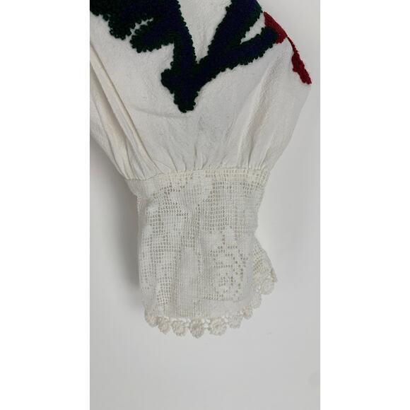 Free People Meadows Embroidered Long Sleeve Top Womens Small White Floral New - Picture 7 of 10